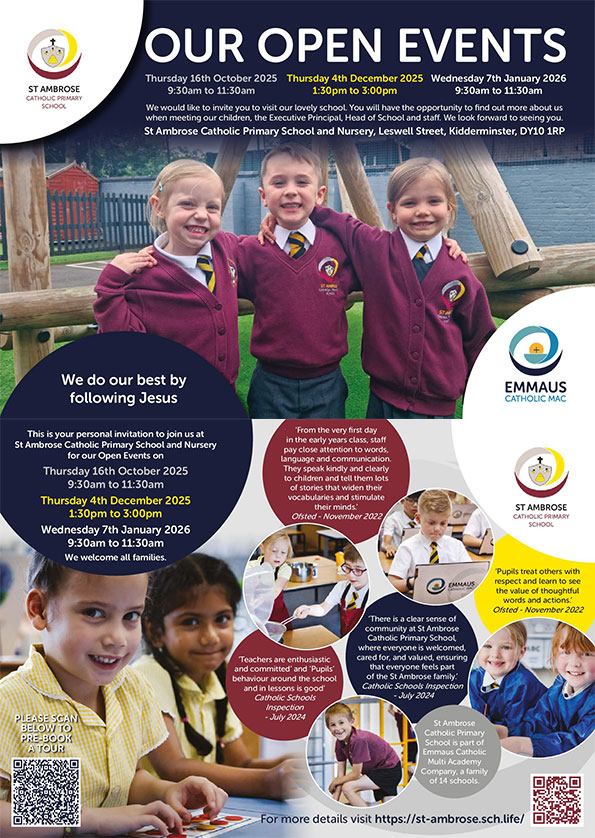 St Ambrose Catholic Primary Open Events 2025